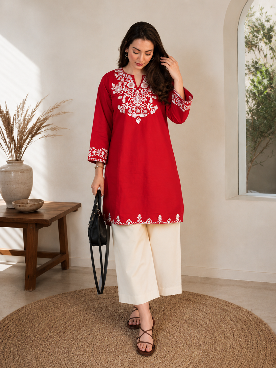 Presenting Our Premium  heavy embroidery with pocket Jaipur  Cord-Set (SWSK61)
