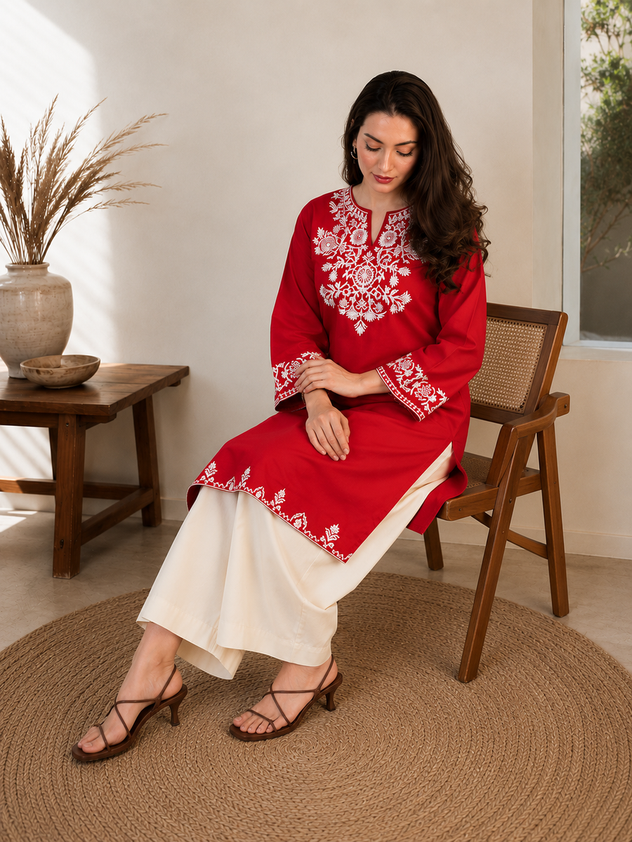 Presenting Our Premium  heavy embroidery with pocket Jaipur  Cord-Set (SWSK61)