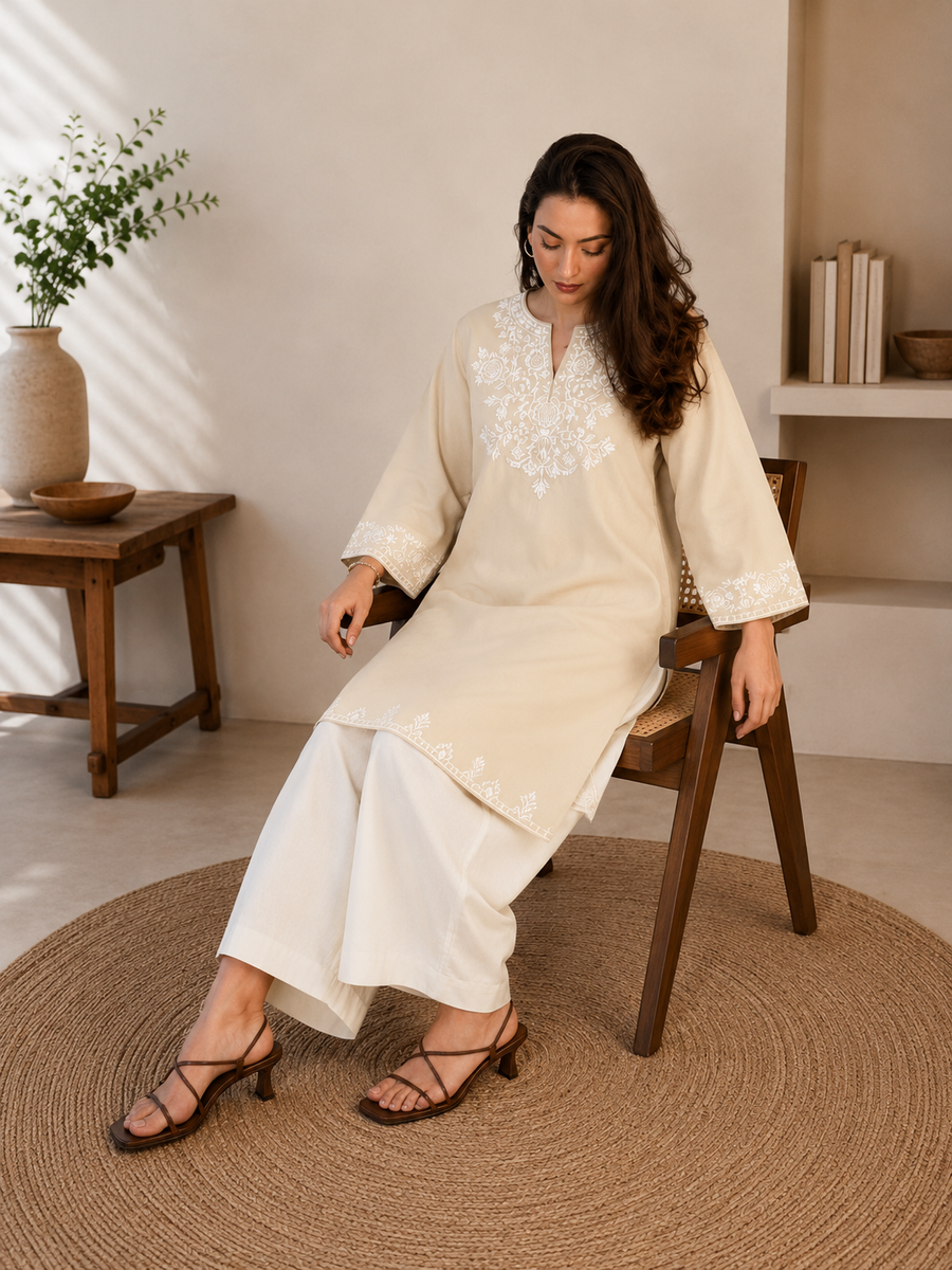 Presenting Our Premium  heavy embroidery with pocket Jaipur  Cord-Set (SWSK61)