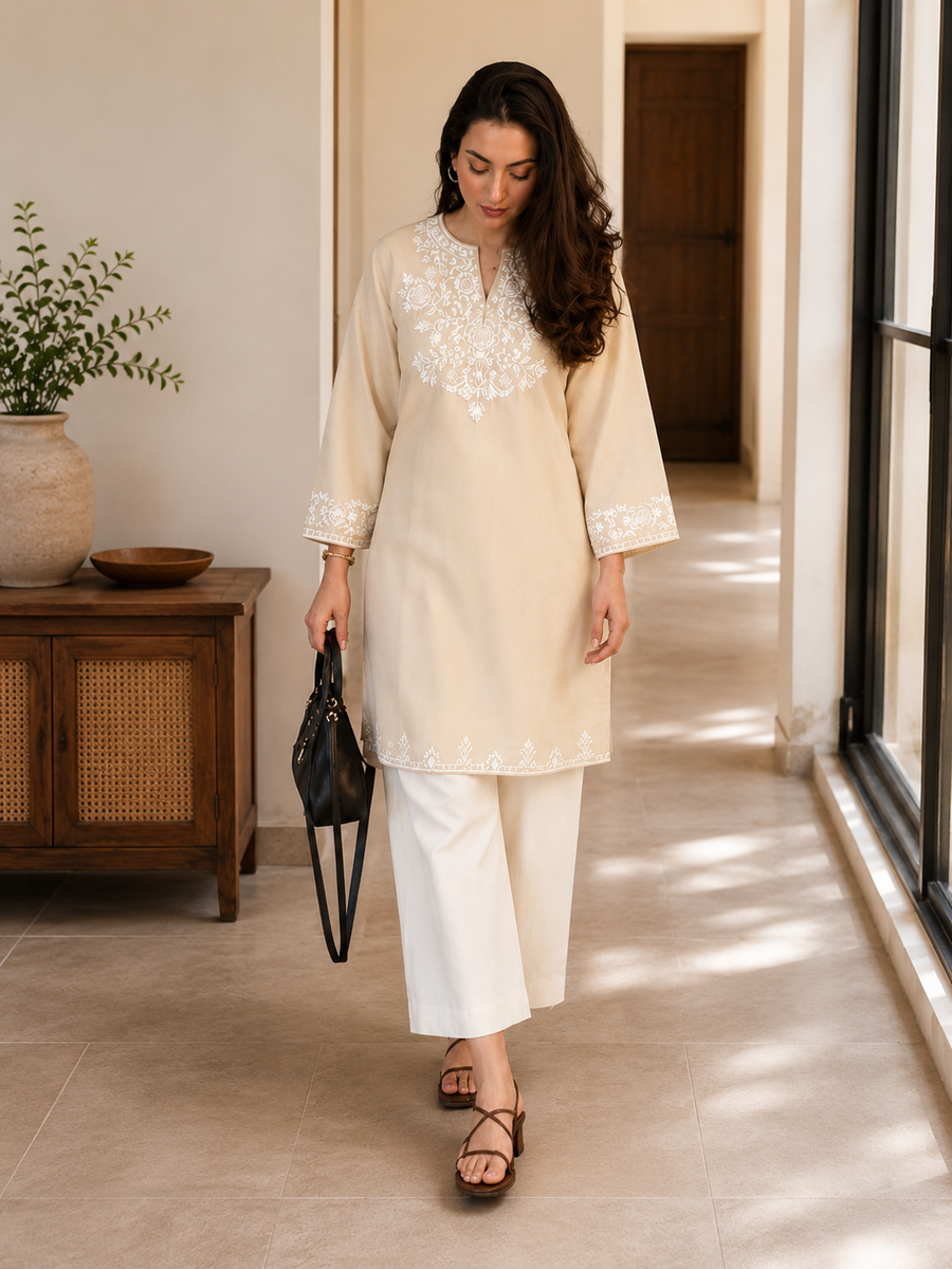 Presenting Our Premium  heavy embroidery with pocket Jaipur  Cord-Set (SWSK61)