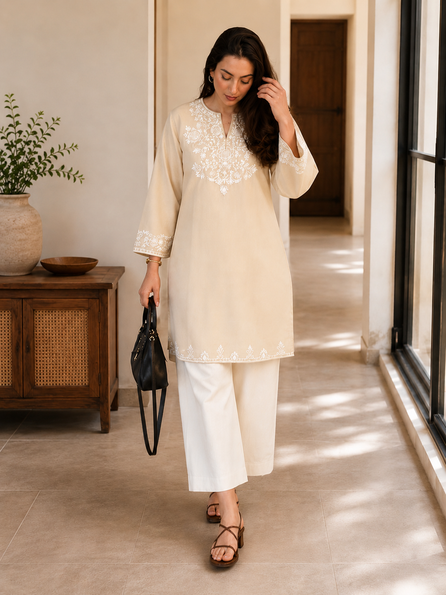 Presenting Our Premium  heavy embroidery with pocket Jaipur  Cord-Set (SWSK61)