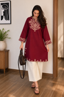 Presenting Our Premium  heavy embroidery with pocket Jaipur  Cord-Set (SWSK61)