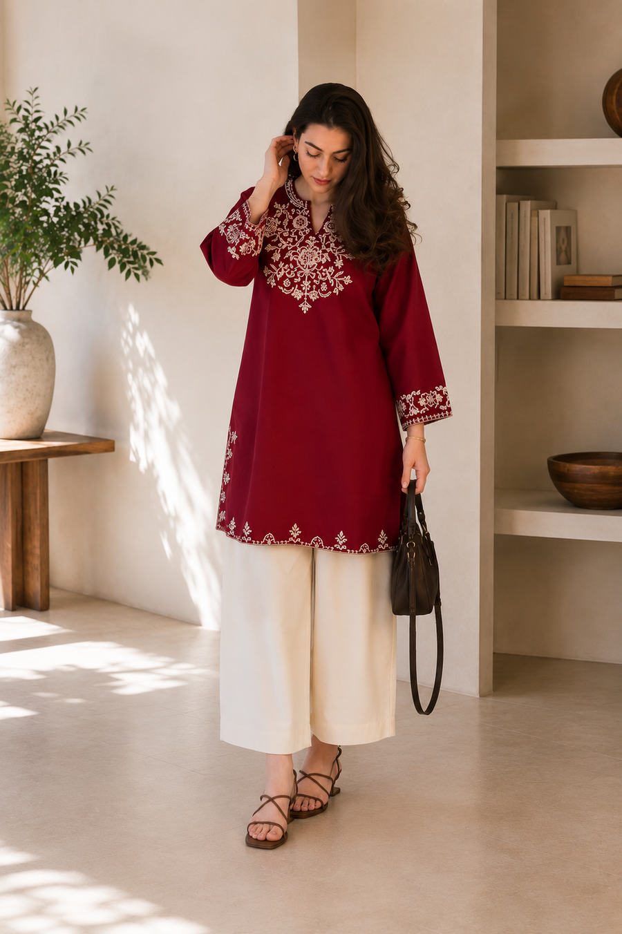 Presenting Our Premium  heavy embroidery with pocket Jaipur  Cord-Set (SWSK61)