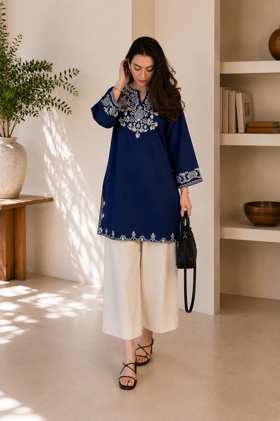 Presenting Our Premium  heavy embroidery with pocket Jaipur  Cord-Set (SWSK61)