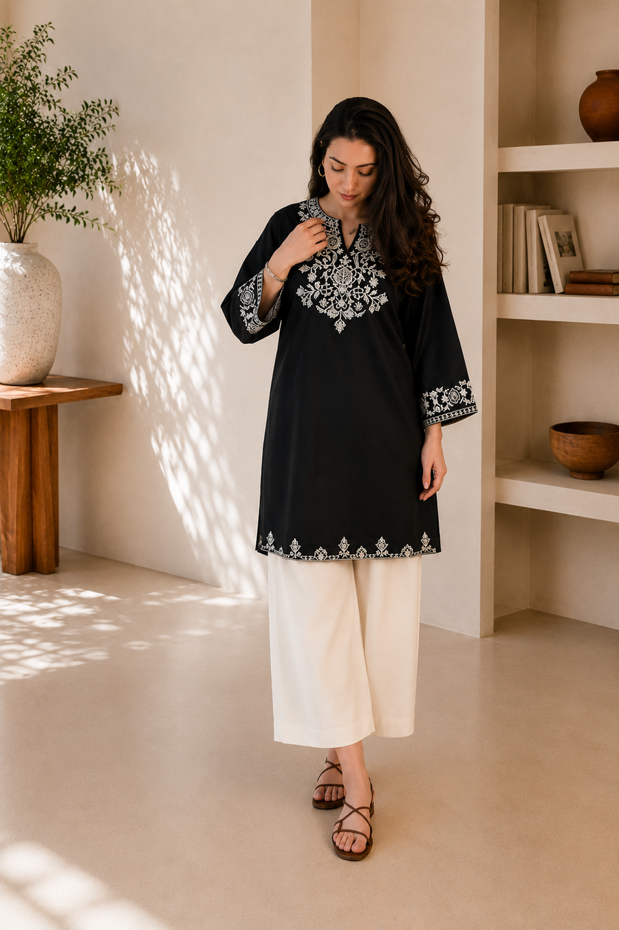 Presenting Our Premium  heavy embroidery with pocket Jaipur  Cord-Set (SWSK61)