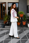 Embroidered Cotton Flex Co-Ord Set for Women (SWSK71)