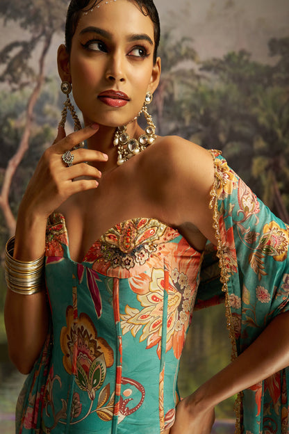 TILTON WEDDING SPECIAL GEORGETTE HANDWORK LEHENGA CHOLI WITH DUPATTA