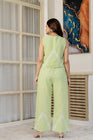 Embroidered Button-Front Co-Ord Set (CJ04)