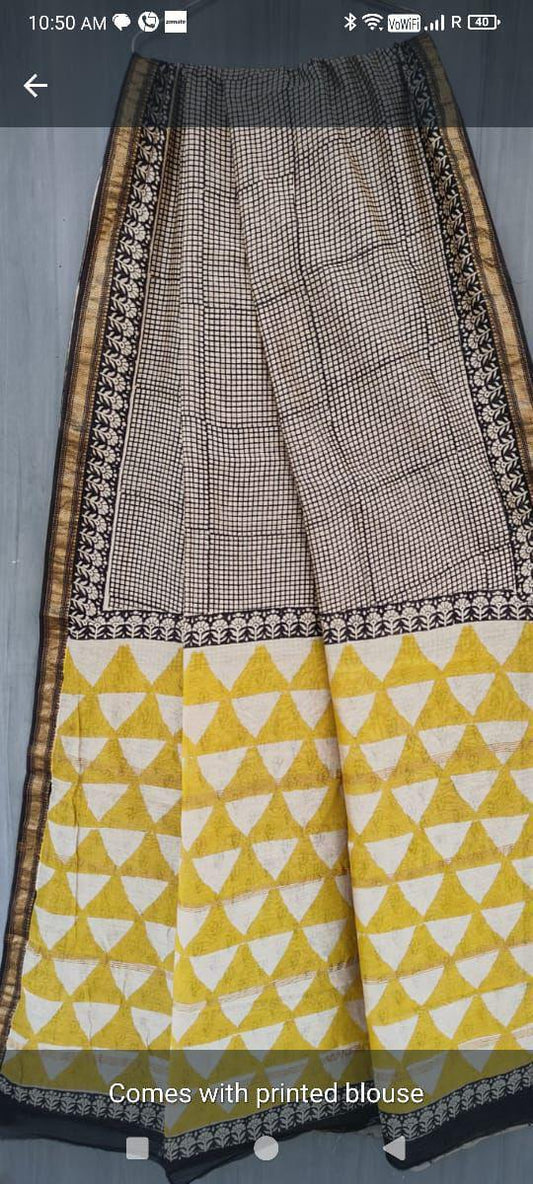 Premium Maheshwari Silk Saree (SWSRMAH89)