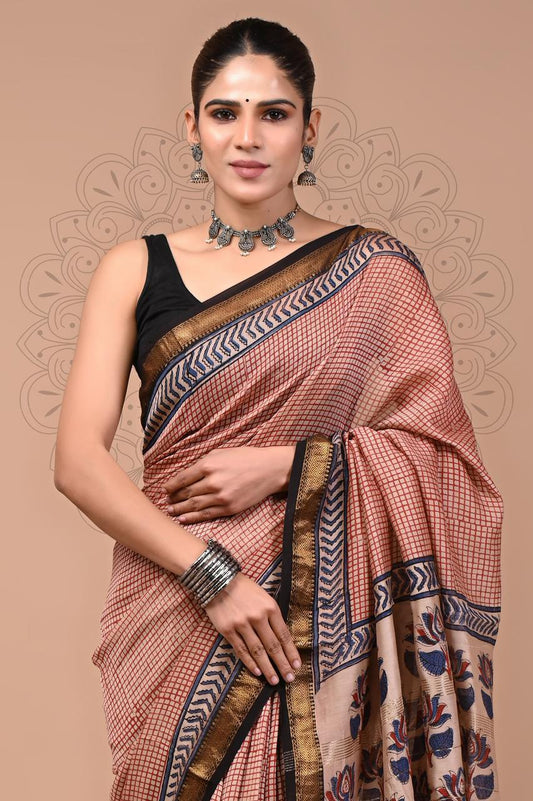 Premium Maheshwari Silk Saree (SWSRMAH78)