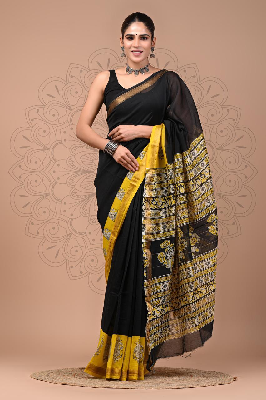 Premium Maheshwari Silk Saree (SWSRMAH65)
