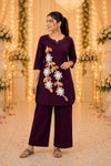 Elegant Floral Fusion Kurta Set (RRRD52)