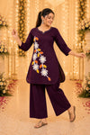 Elegant Floral Fusion Kurta Set (RRRD52)