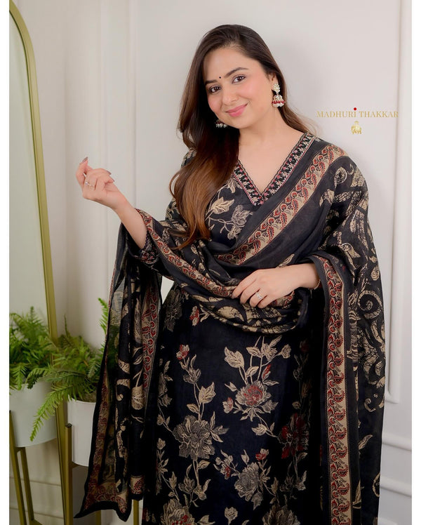 Festival season is around the corner and we have launched our new collection. Featuring beautiful Afghani suit set which is decorated with finest handwork and prints.