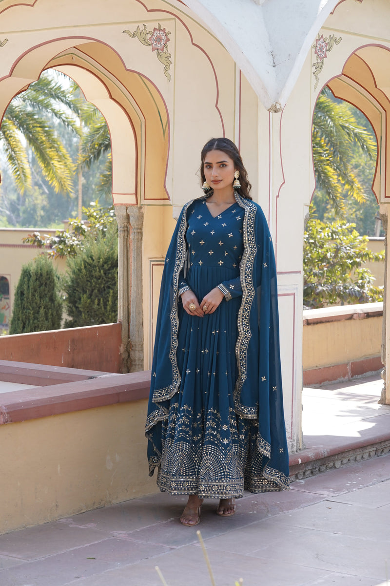 TILTON BEAUTIFUL STYLISH DESIGNER GOWN WITH DUPATTA SET