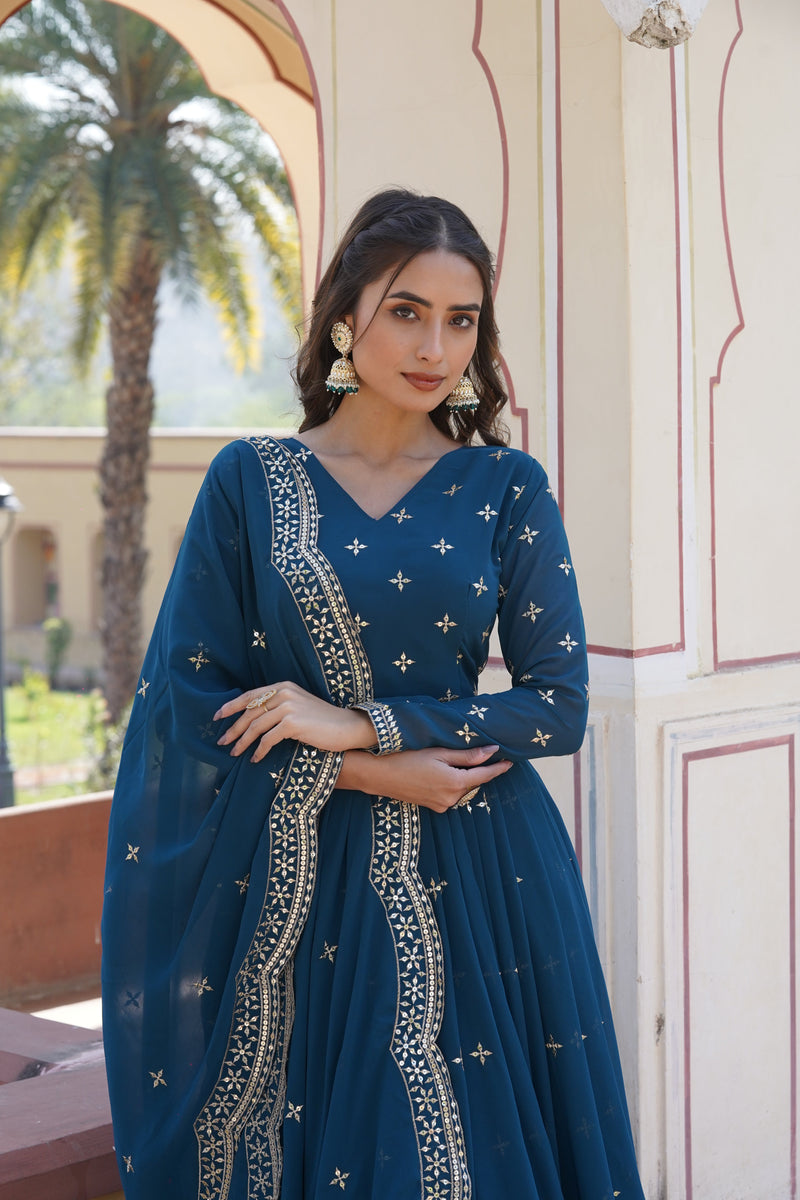 TILTON BEAUTIFUL STYLISH DESIGNER GOWN WITH DUPATTA SET