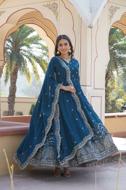 BEAUTIFUL STYLISH DESIGNER GOWN WITH DUPATTA SET