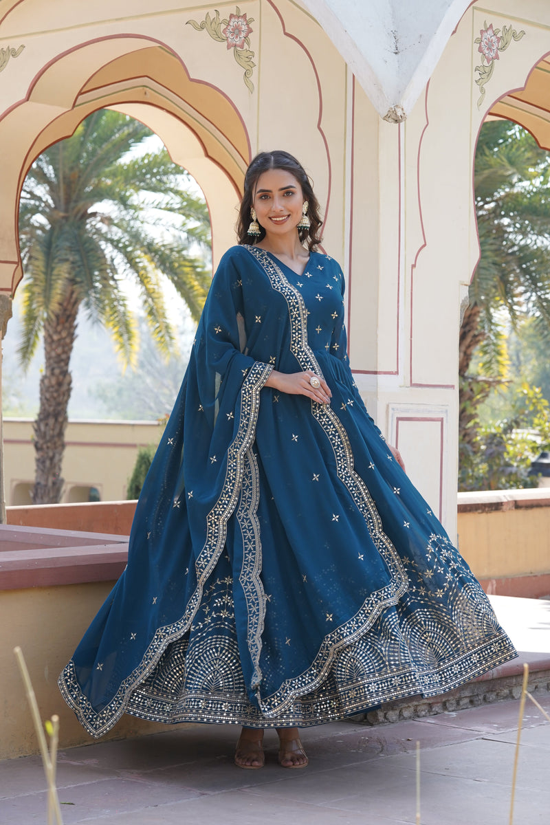 TILTON BEAUTIFUL STYLISH DESIGNER GOWN WITH DUPATTA SET