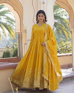TILTON BEAUTIFUL STYLISH DESIGNER GOWN WITH DUPATTA SET