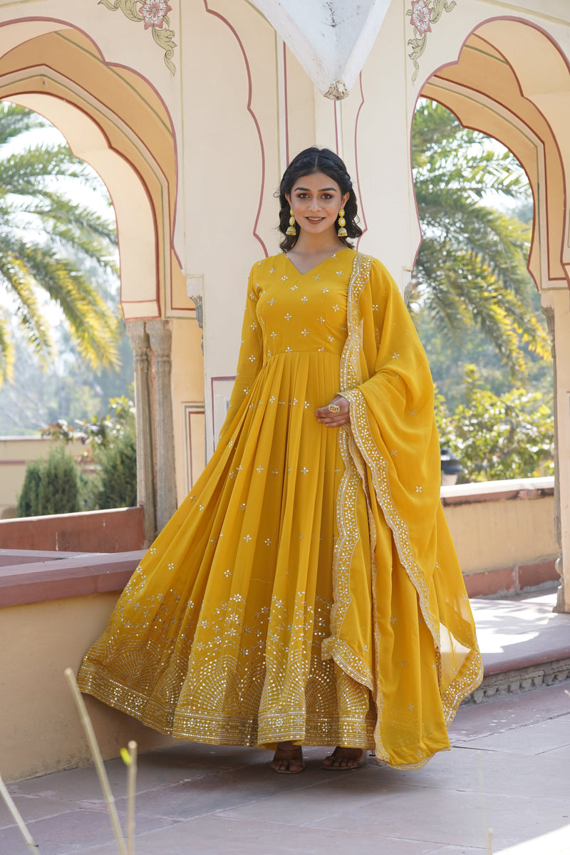 TILTON BEAUTIFUL STYLISH DESIGNER GOWN WITH DUPATTA SET