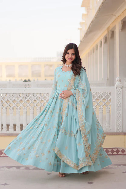 PREMIUM DESIGNER GOWN WITH DUPATTA(WD43) (01)