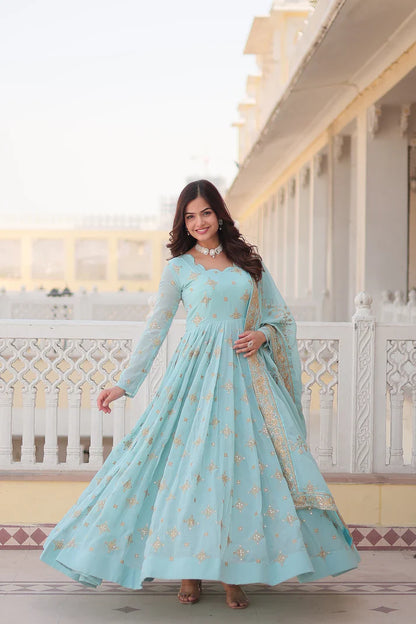 PREMIUM DESIGNER GOWN WITH DUPATTA(WD43) (01)