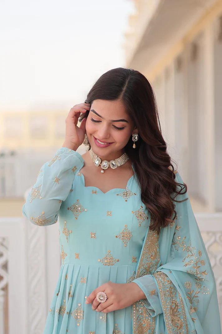 PREMIUM DESIGNER GOWN WITH DUPATTA(WD43) (01)