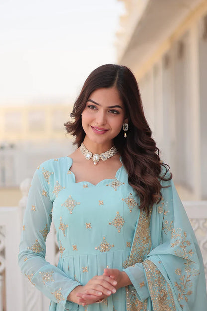 PREMIUM DESIGNER GOWN WITH DUPATTA(WD43) (01)