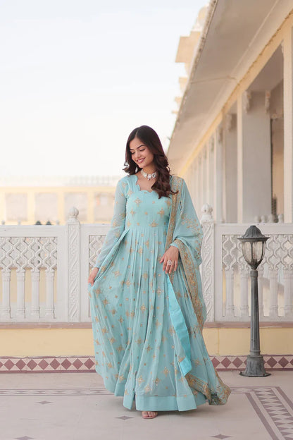 PREMIUM DESIGNER GOWN WITH DUPATTA(WD43) (01)