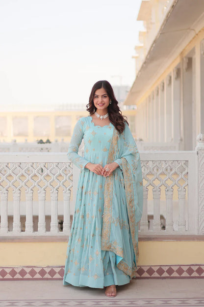 PREMIUM DESIGNER GOWN WITH DUPATTA(WD43) (01)