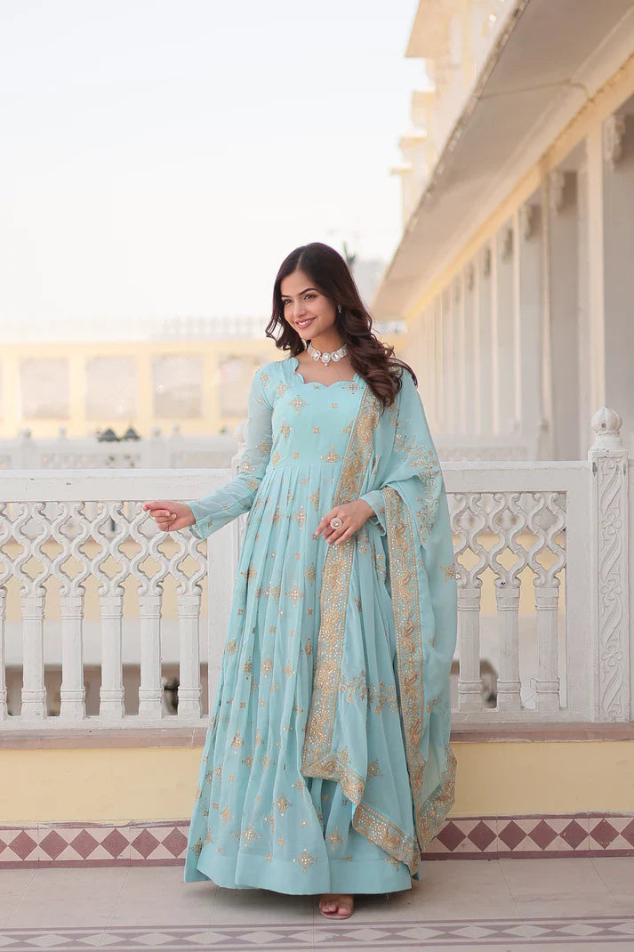 PREMIUM DESIGNER GOWN WITH DUPATTA(WD43) (01)