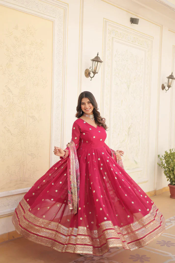 PREMIUM DESIGNER GOWN WITH DUPATTA