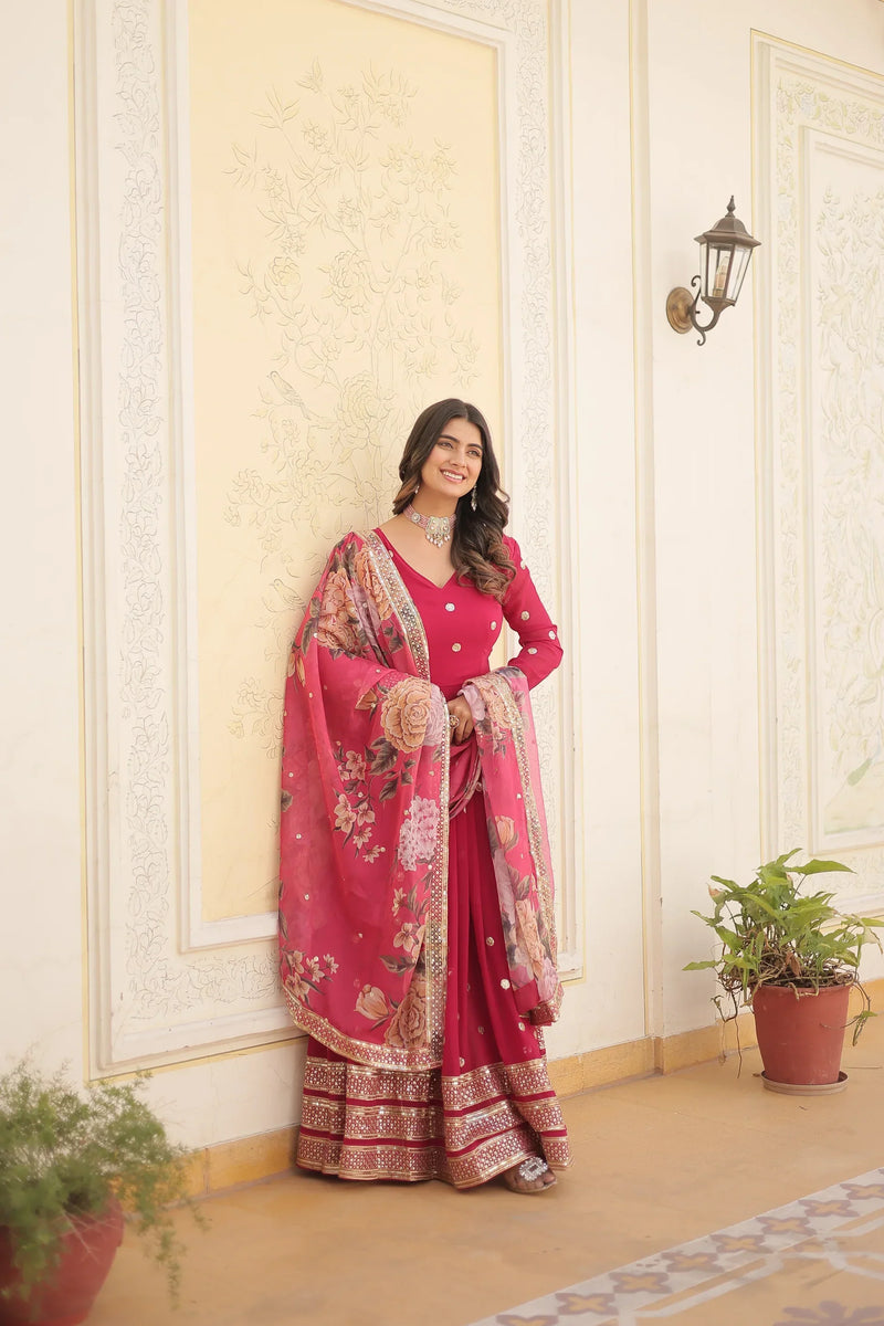 PREMIUM DESIGNER GOWN WITH DUPATTA