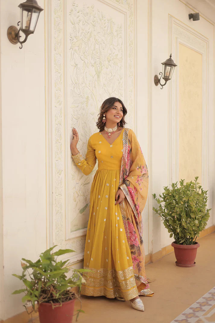 PREMIUM DESIGNER GOWN WITH DUPATTA