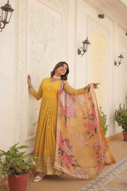 PREMIUM DESIGNER GOWN WITH DUPATTA