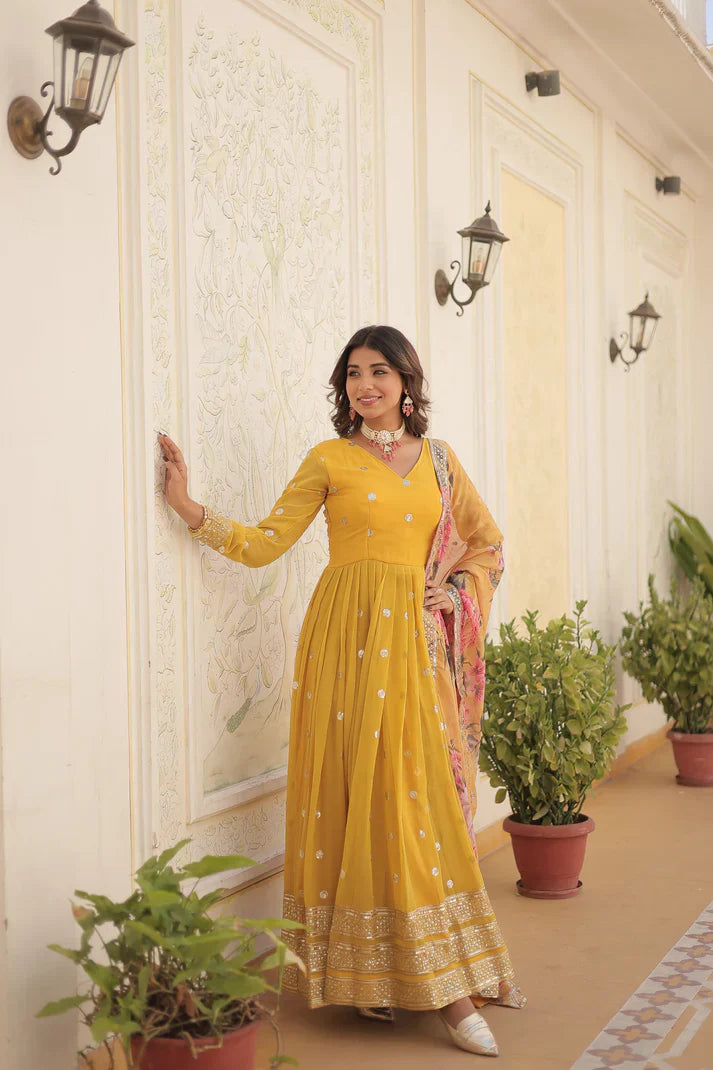 PREMIUM DESIGNER GOWN WITH DUPATTA