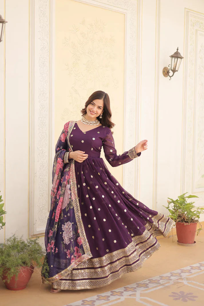 PREMIUM DESIGNER GOWN WITH DUPATTA