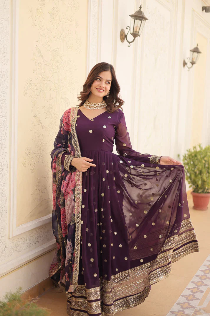 PREMIUM DESIGNER GOWN WITH DUPATTA