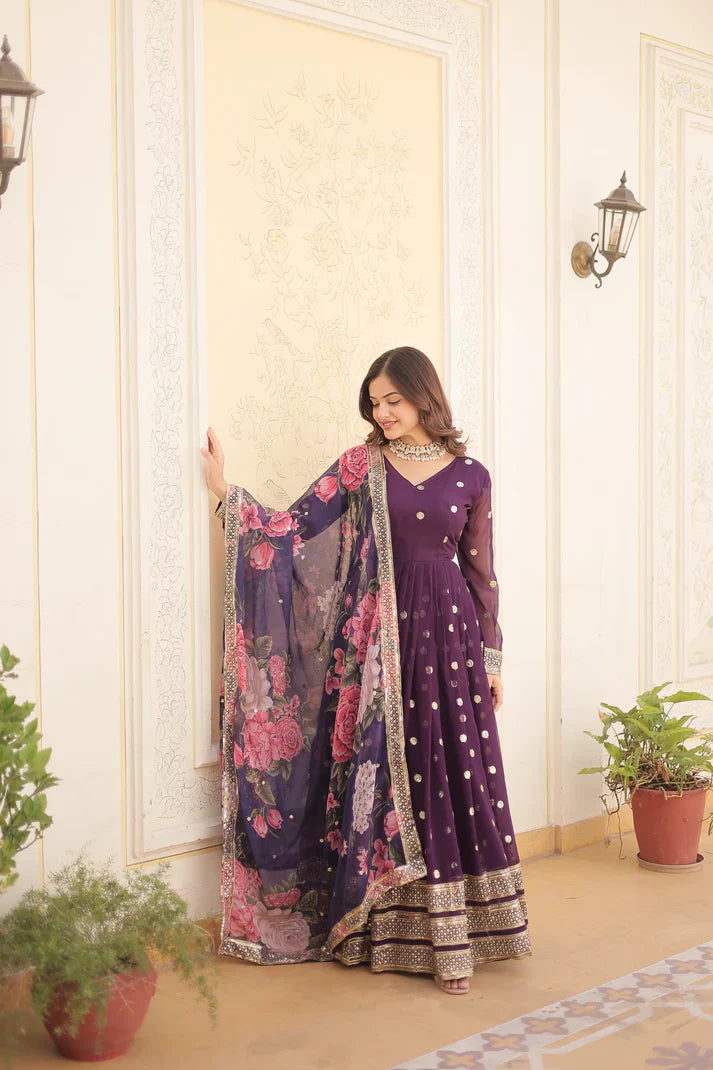 PREMIUM DESIGNER GOWN WITH DUPATTA