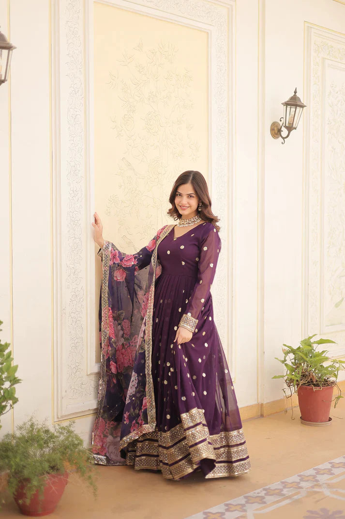 PREMIUM DESIGNER GOWN WITH DUPATTA