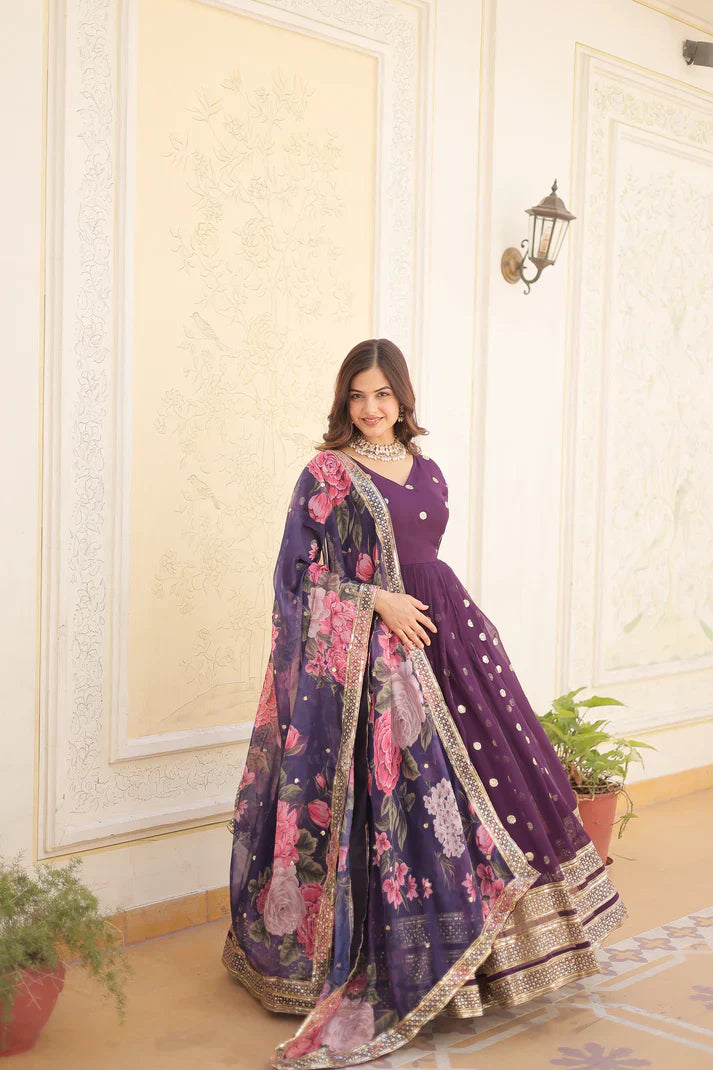 PREMIUM DESIGNER GOWN WITH DUPATTA