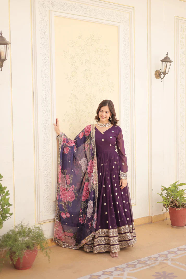 PREMIUM DESIGNER GOWN WITH DUPATTA