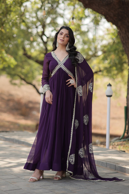 PREMIUM DESIGNER GOWN WITH DUPATTA (WDN26) 01
