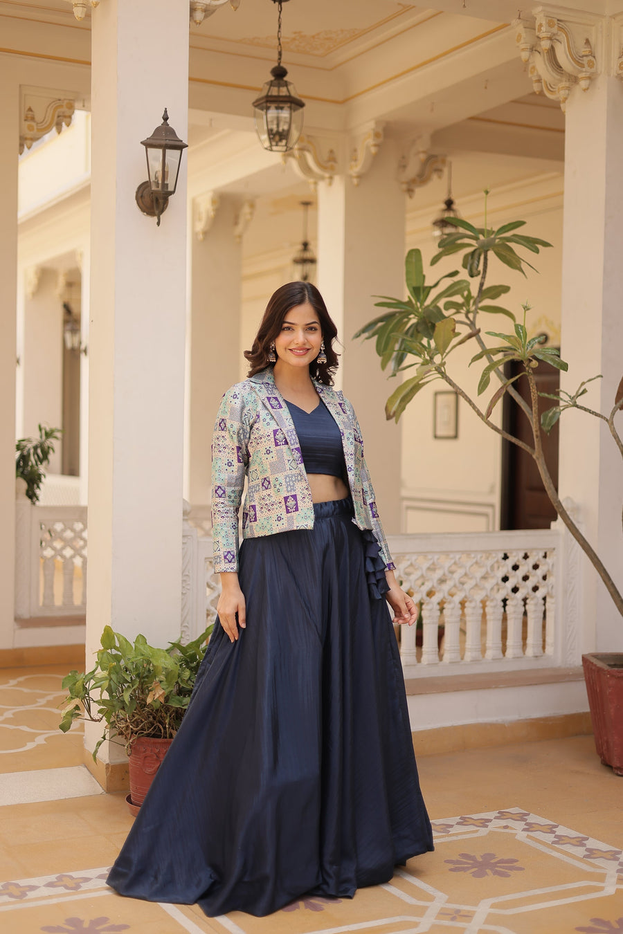 PREMIUM DESIGNER LEHENGA CHOLI WITH KOTI (WDN111) 01