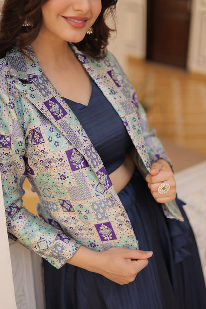 TILTON PREMIUM DESIGNER LEHENGA CHOLI WITH KOTI