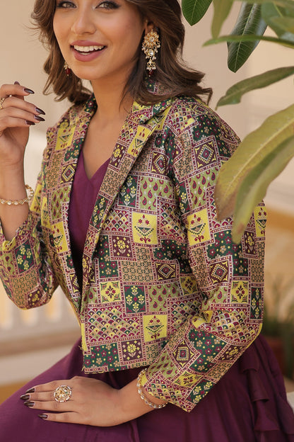 PREMIUM DESIGNER LEHENGA CHOLI WITH KOTI (WDN111) 02