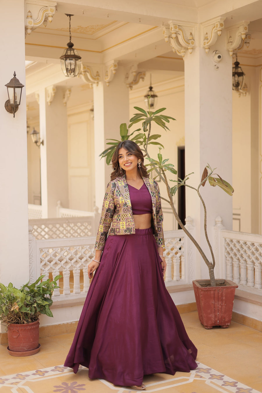 PREMIUM DESIGNER LEHENGA CHOLI WITH KOTI (WDN111) 02