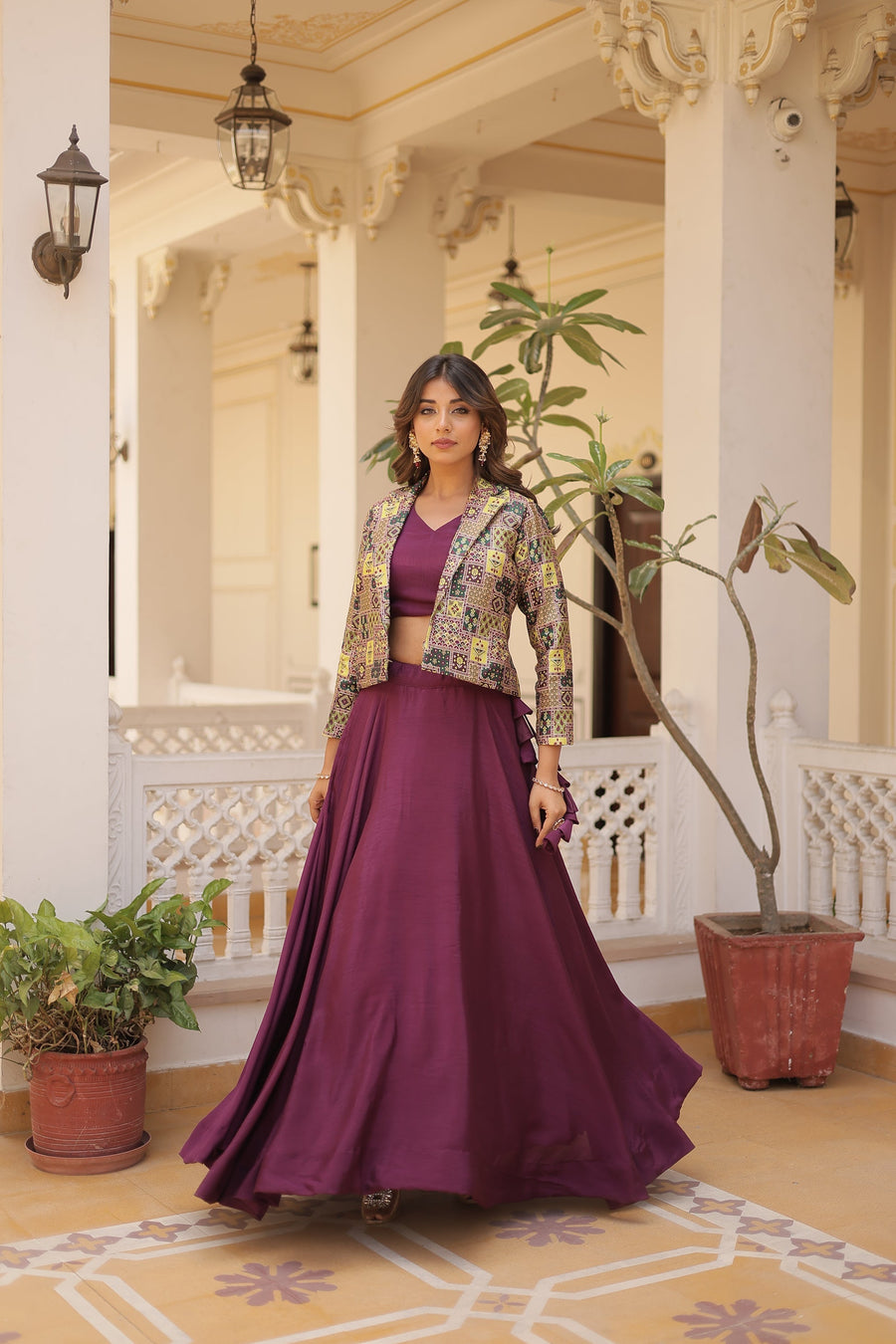 PREMIUM DESIGNER LEHENGA CHOLI WITH KOTI (WDN111) 02