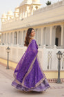 Tilton Designer Dyeable Pure Viscose Jacquard fabric Lehenga Choli & Dupatta Set