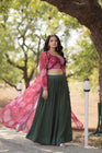 TILTON ELEGANCE FLORAL PRINT STRUG WITH LEHENGA CHOLI